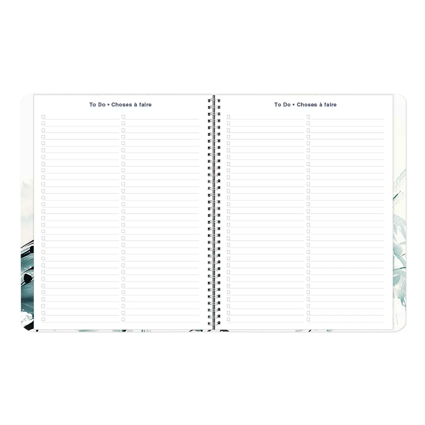 Dramatic Floral Weekly/Monthly Planner, 2027, Bilingual C958BG.01-27 Blueline C958BG.01