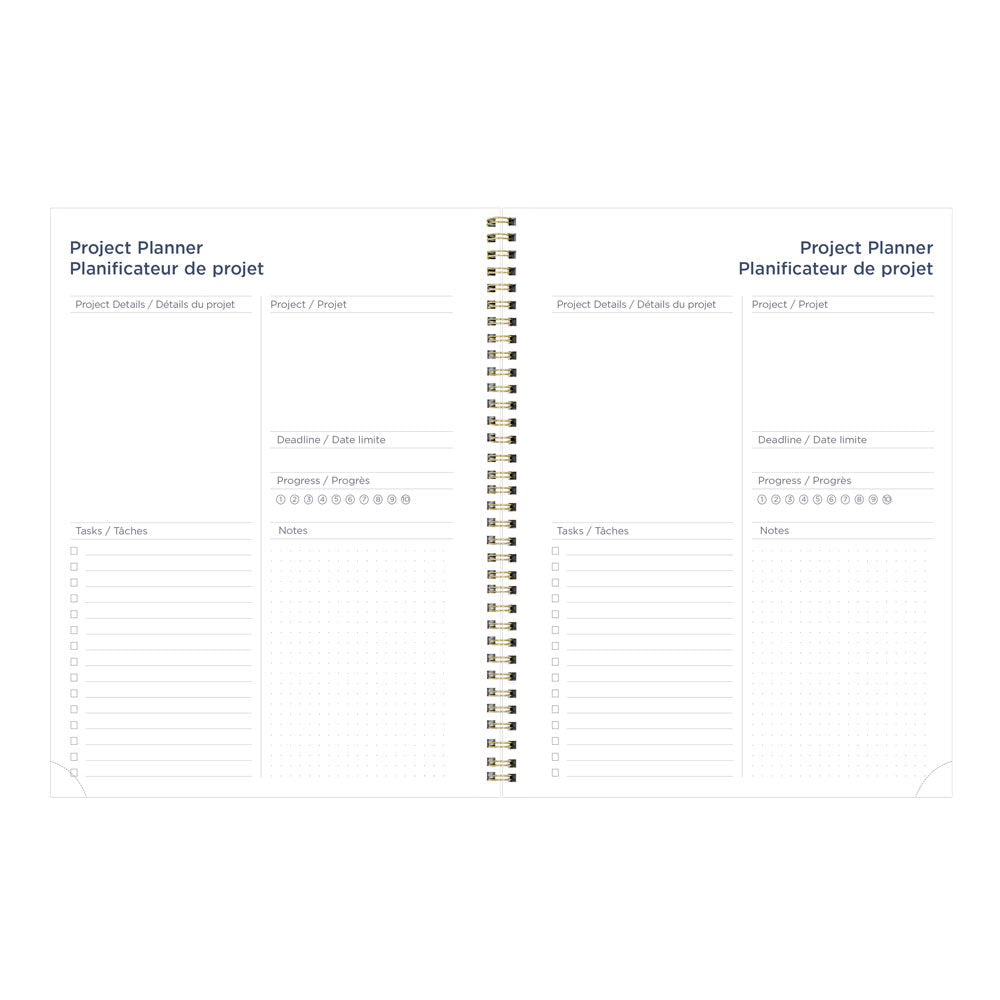 Minimalist Weekly/Monthly Planner, 2027, Bilingual, Assorted C958BPT.ASX-27 Blueline C958BPT.ASX
