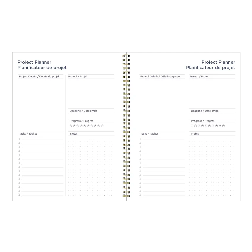 Minimalist Weekly/Monthly Planner, 2027, Bilingual, Assorted C958BPT.ASX-27 Blueline C958BPT.ASX