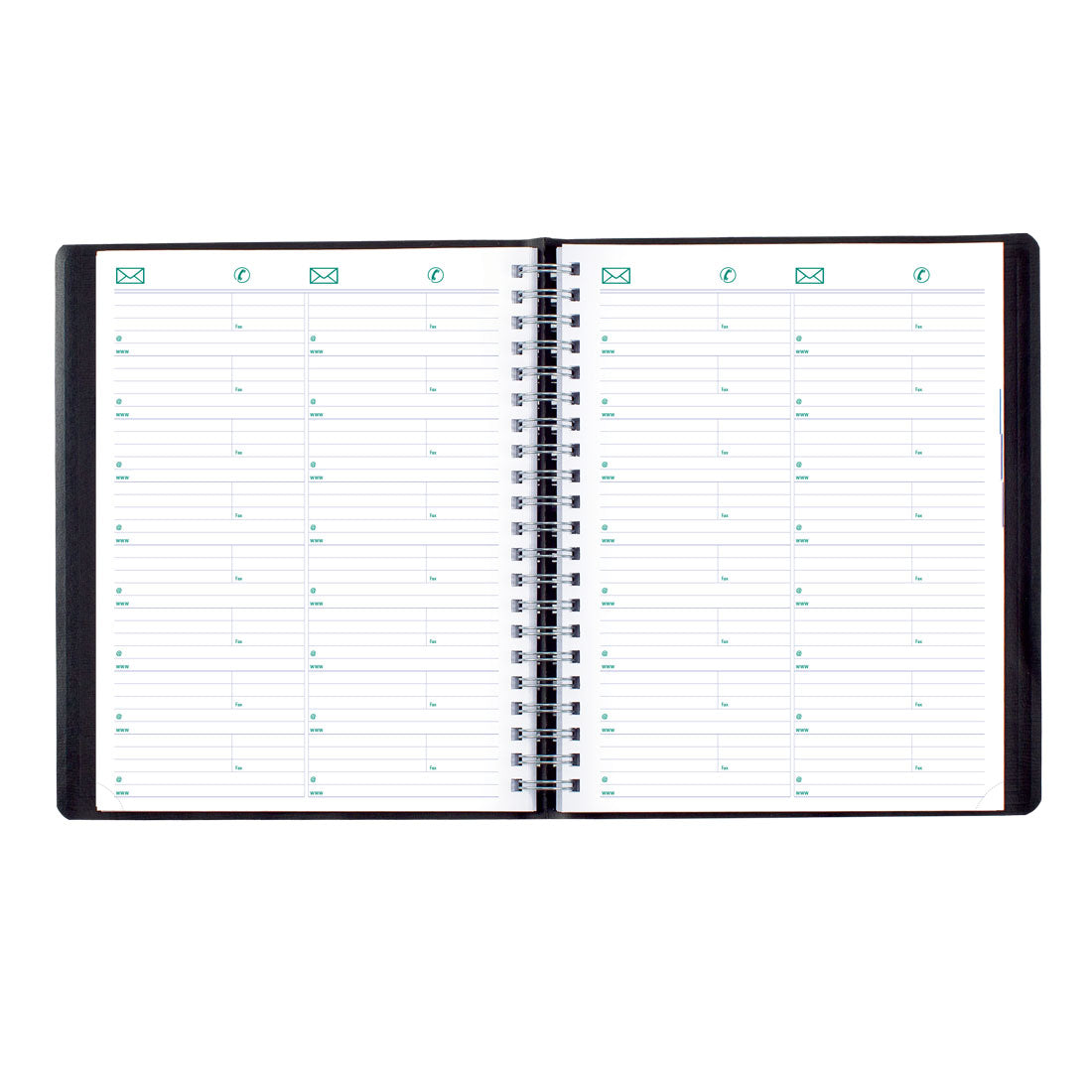 Essential Daily Appointment Book for 4 Persons 2025, Bilingual, Black (C960.81BT-25)