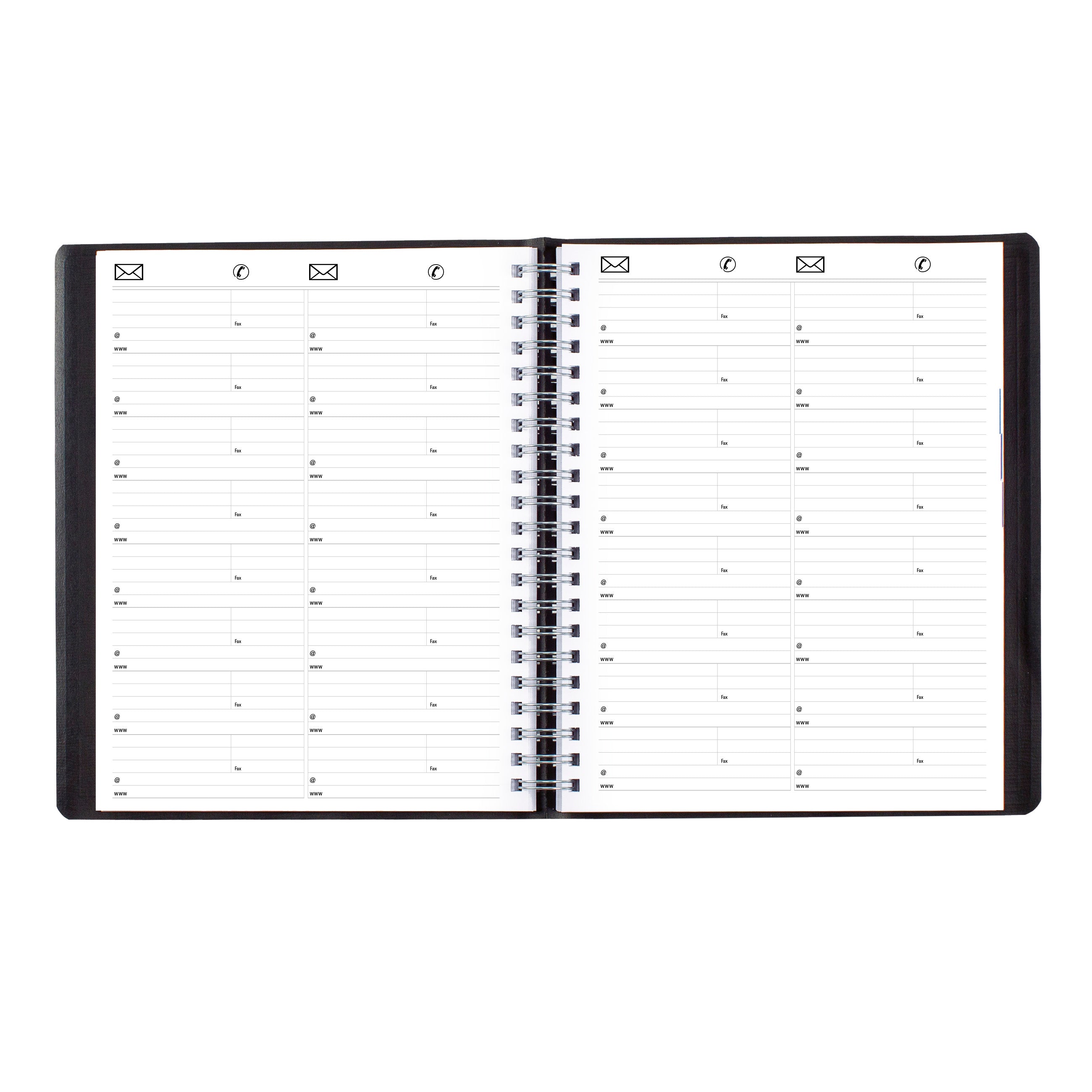 Essential Daily Four-Column Appointment Book, 2027, Bilingual, Black C960.81BT-27 Blueline C960.81BT