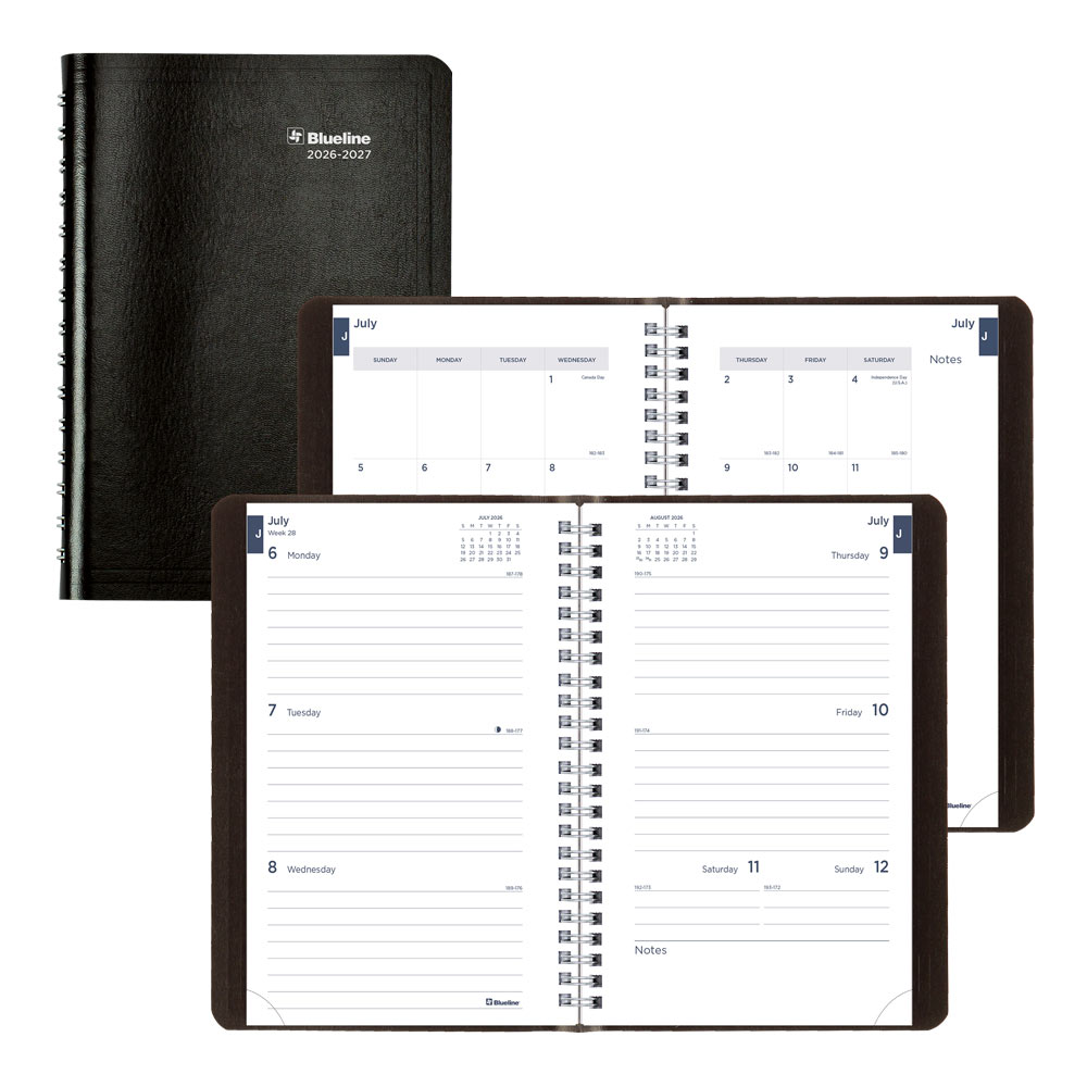 Academic Weekly Planner, Classic Black, 2026-2027 - English CA101.BLK