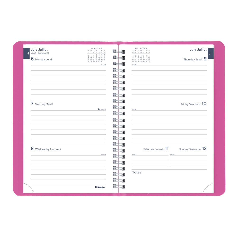Academic Weekly Planner, Fashion, 2026-2027 - Bilingual CA101BF.01 #colour_fashion-pink
