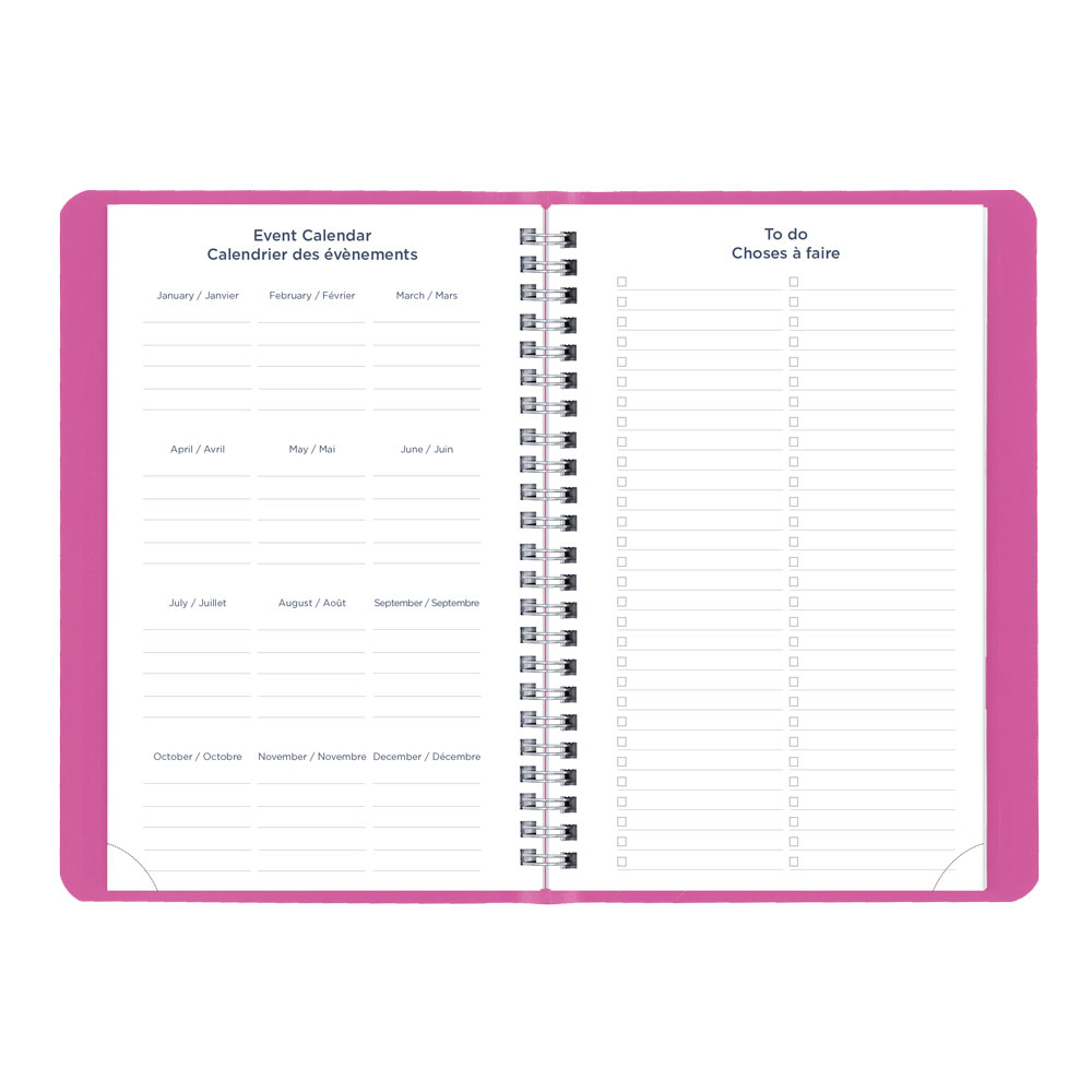 Academic Weekly Planner, Fashion, 2026-2027 - Bilingual CA101BF.01 #colour_fashion-pink
