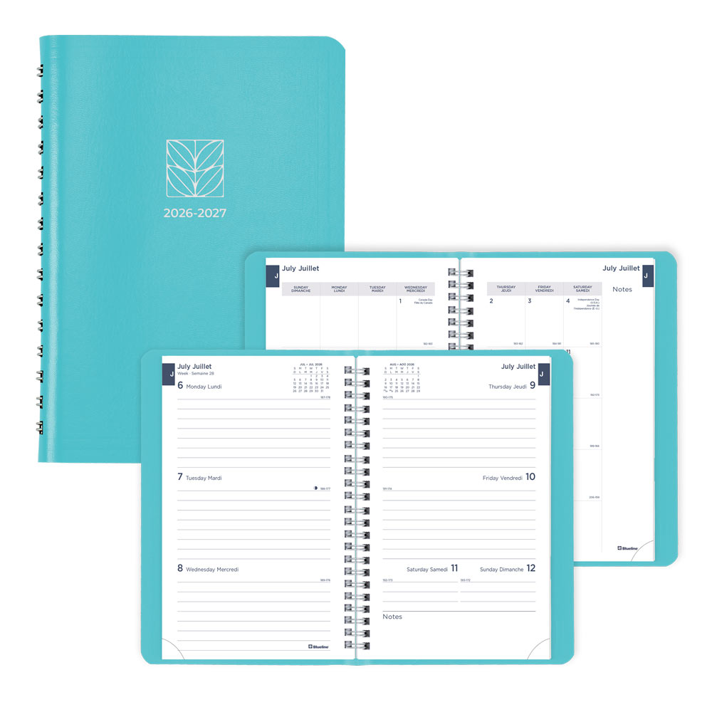 Academic Weekly Planner, Fashion, 2026-2027 - Bilingual CA101BF.02 #colour_fashion-blue