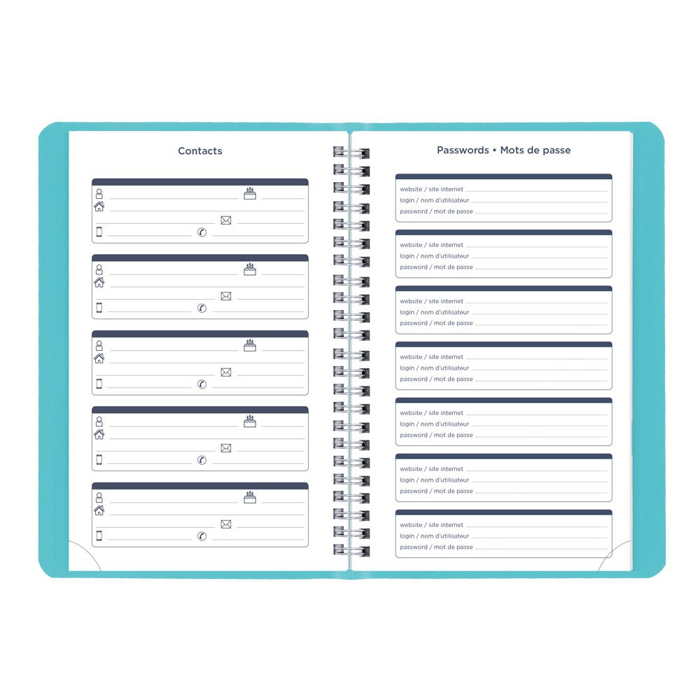 Academic Weekly Planner, Fashion, 2026-2027 - Bilingual CA101BF.02 #colour_fashion-blue
