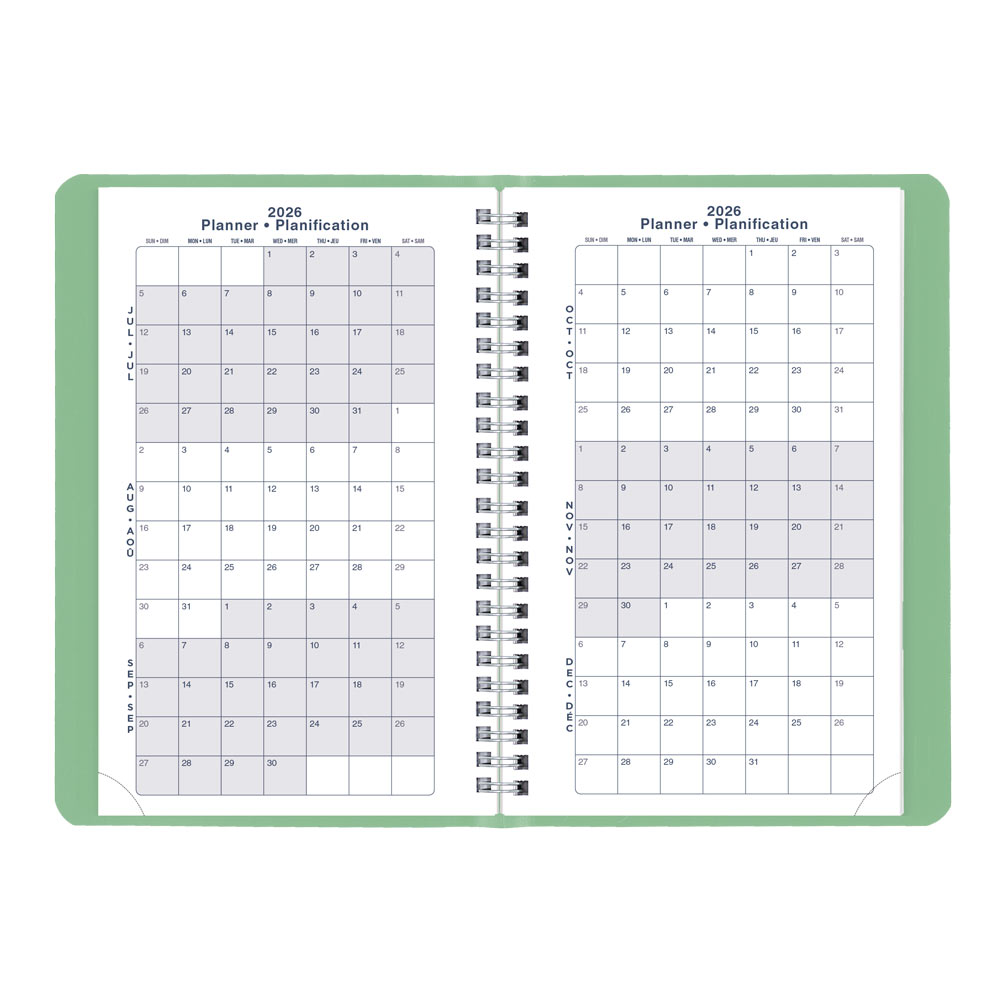 Academic Weekly Planner, Fashion, 2026-2027 - Bilingual CA101BF.03 #colour_fashion-green