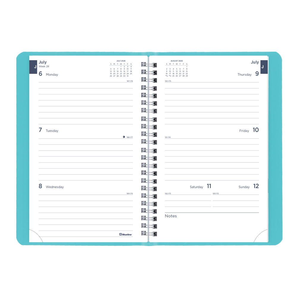 Academic Weekly Planner, Fashion, 2026-2027 CA101F.02 #colour_fashion-blue