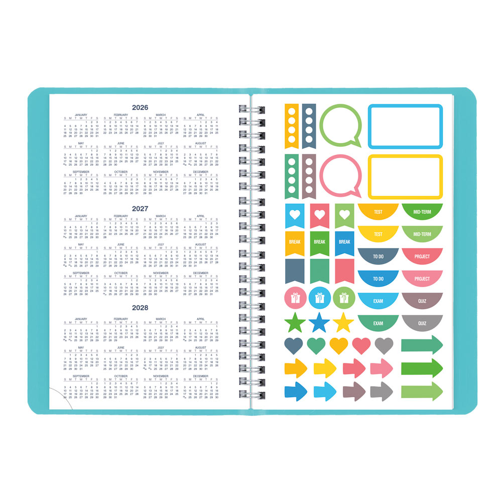 Academic Weekly Planner, Fashion, 2026-2027 CA101F.02 #colour_fashion-blue