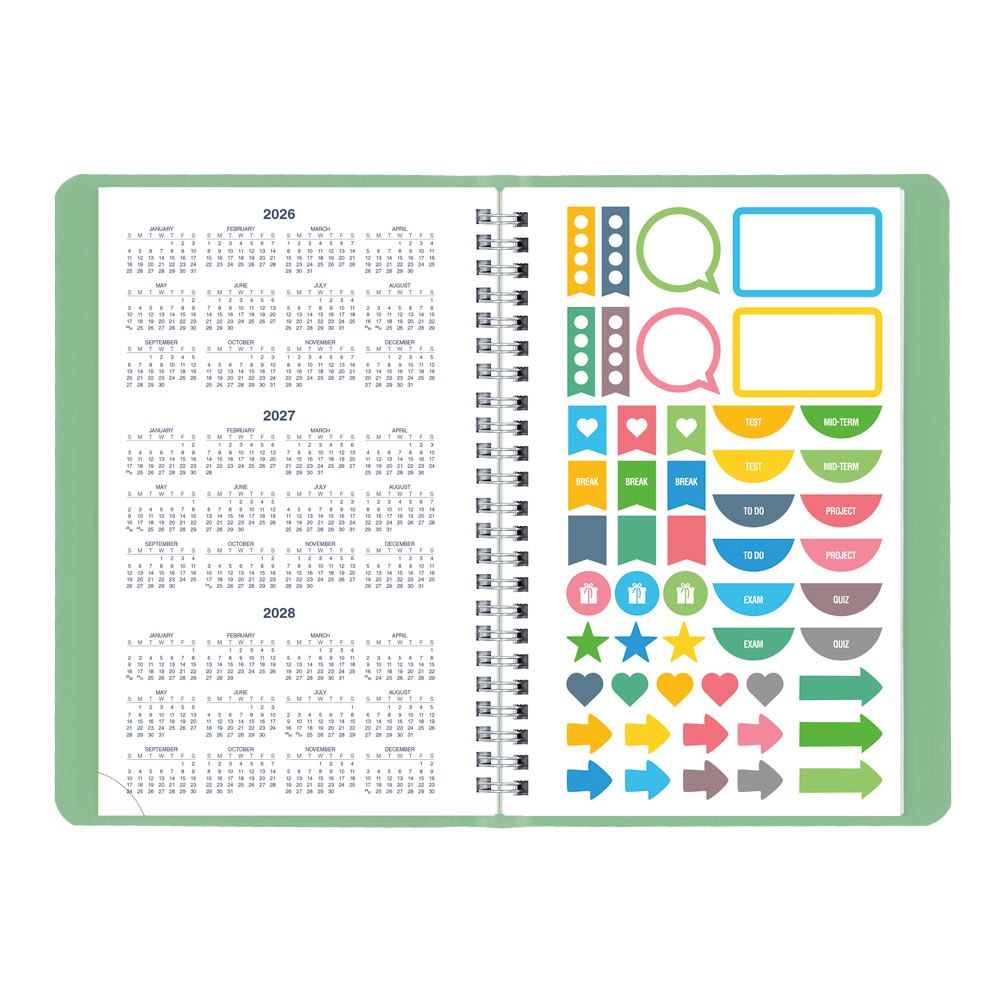 Academic Weekly Planner, Fashion, 2026-2027 CA101F.03 #colour_fashion-green