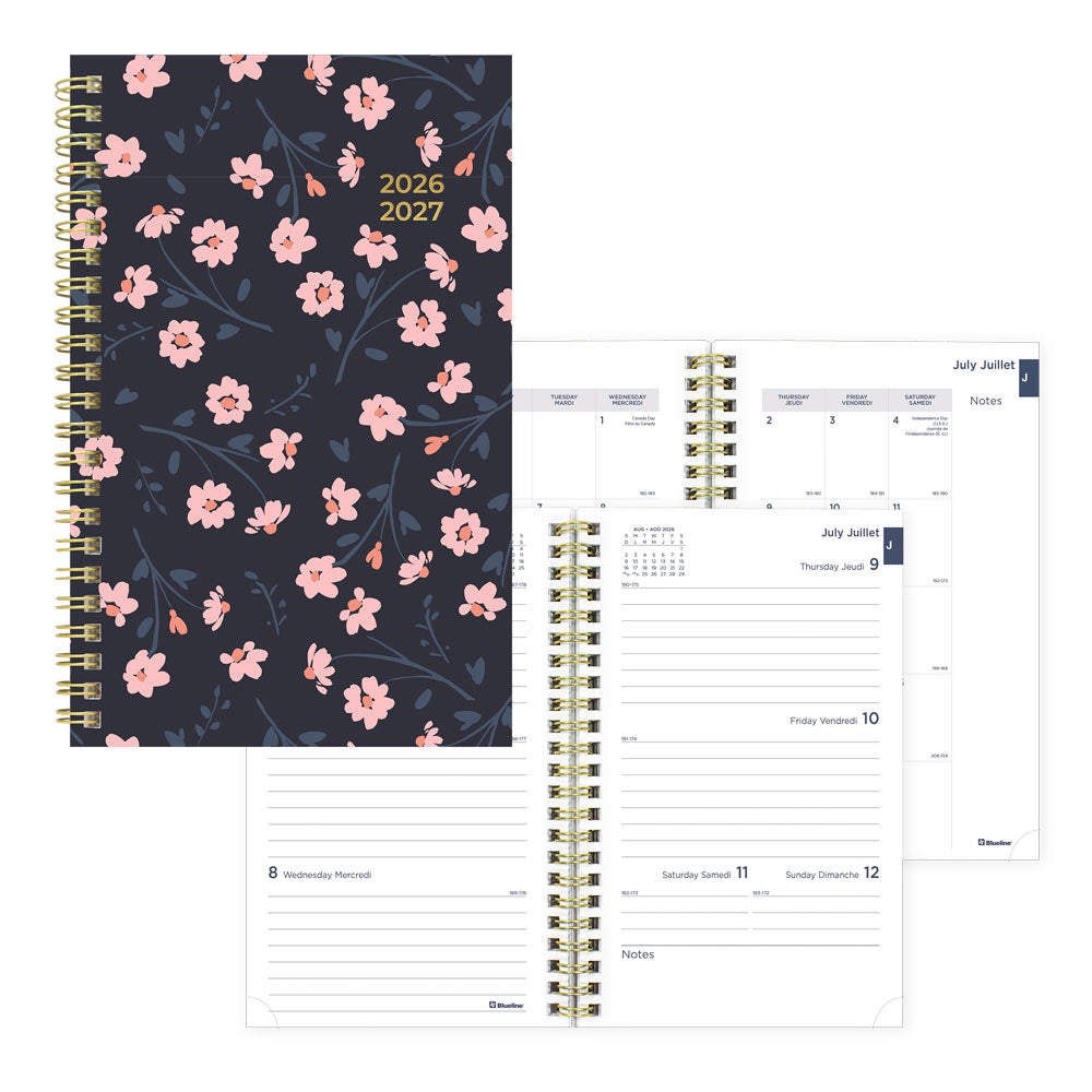 Academic Weekly Planner, Blossom, 2026-2027 - Bilingual CA114BPG.02 #colour_blossom-pink