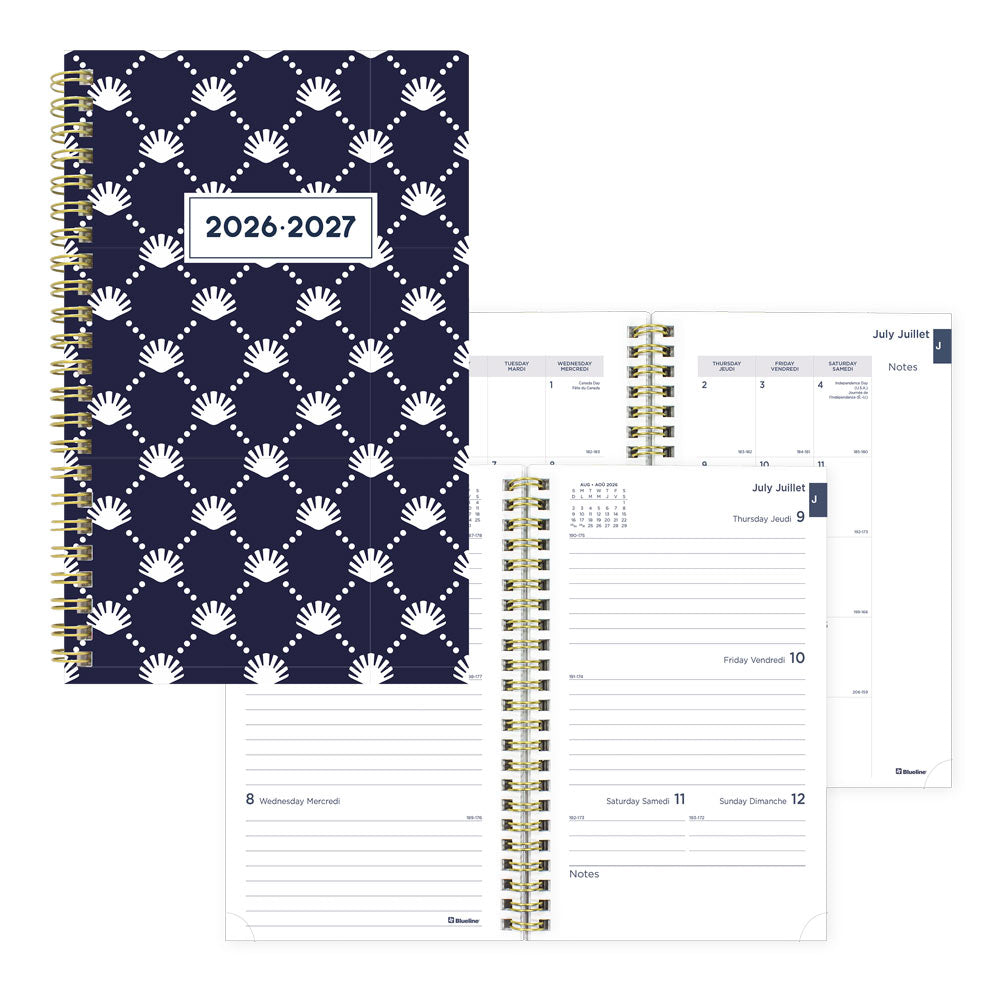 Academic Weekly Planner, Nautical, 2026-2027 - Bilingual CA114BPH.03 #colour_shells
