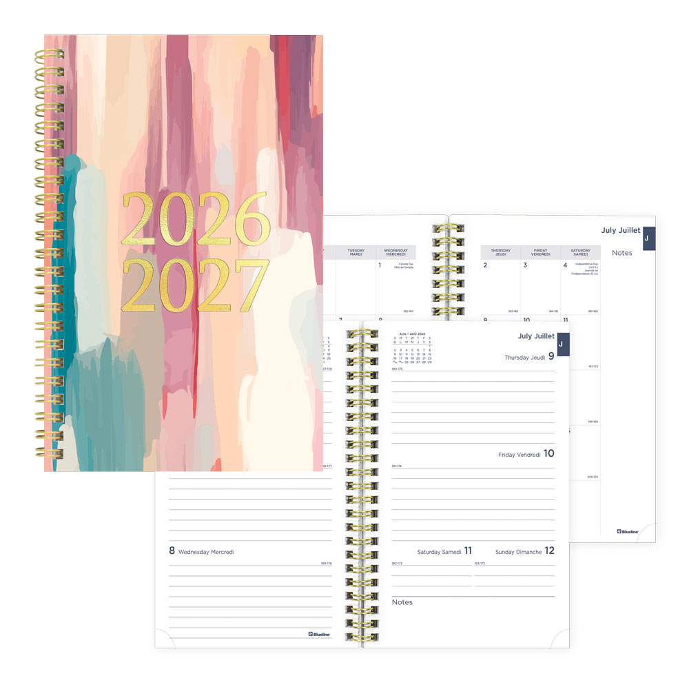 Academic Weekly Planner, Splash, 2026-2027 - Bilingual CA114BPI.02 #colour_waterfalls