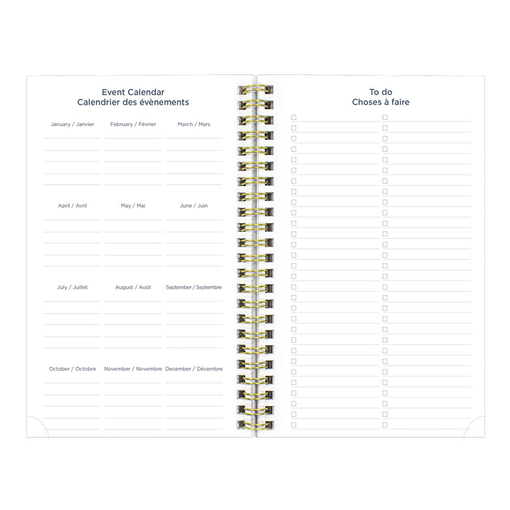 Academic Weekly Planner, Floral, 2026-2027 - Bilingual CA114BPM.02 #colour_floral-green