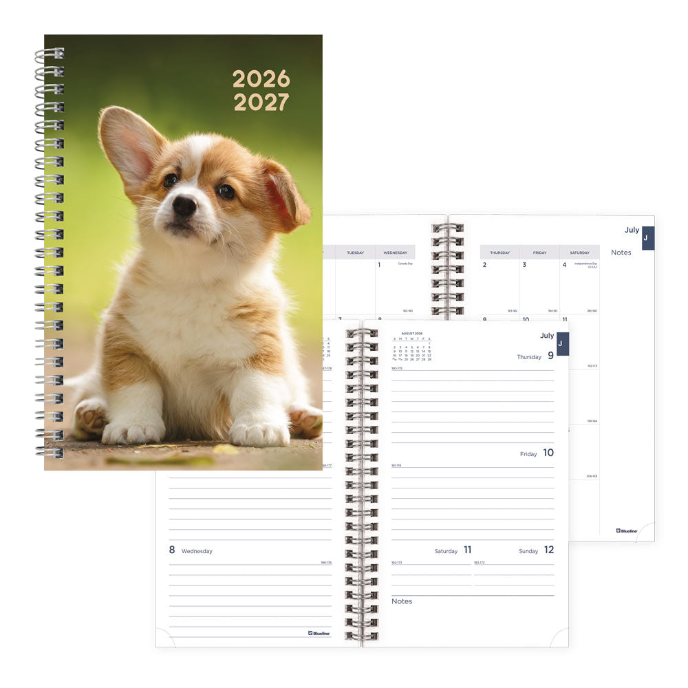Academic Weekly Planner, Animal, 2026-2027 CA114PA.02 #colour_dog
