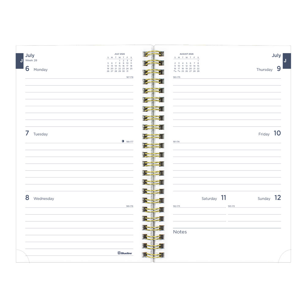 Academic Weekly Planner, Floral, 2026-2027, English CA114PM.02 CA114PM.02 #colour_floral-green