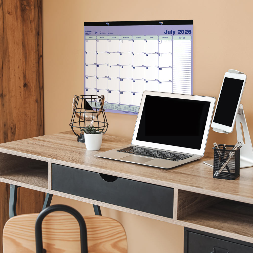 Academic Monthly Desk Pad Calendar, Classic, 2026-2027 CA181731