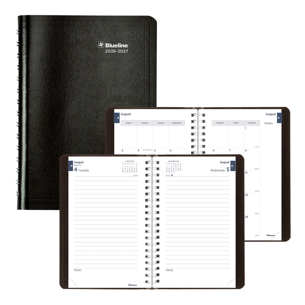 Academic Daily Planner, Classic Black, 2026-2027 - English CA201.BLK