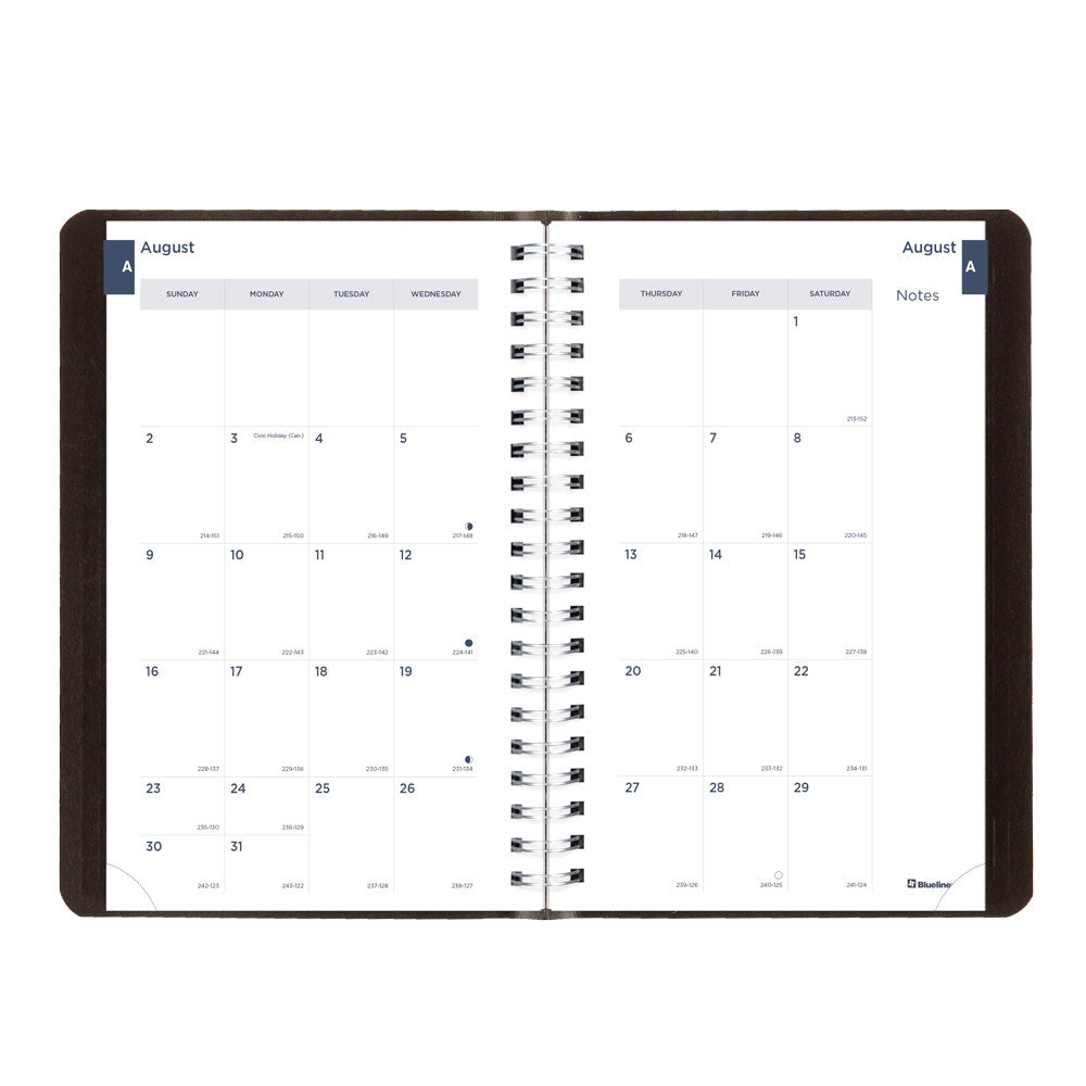 Academic Daily Planner, Classic Black, 2026-2027 - English CA201.BLK