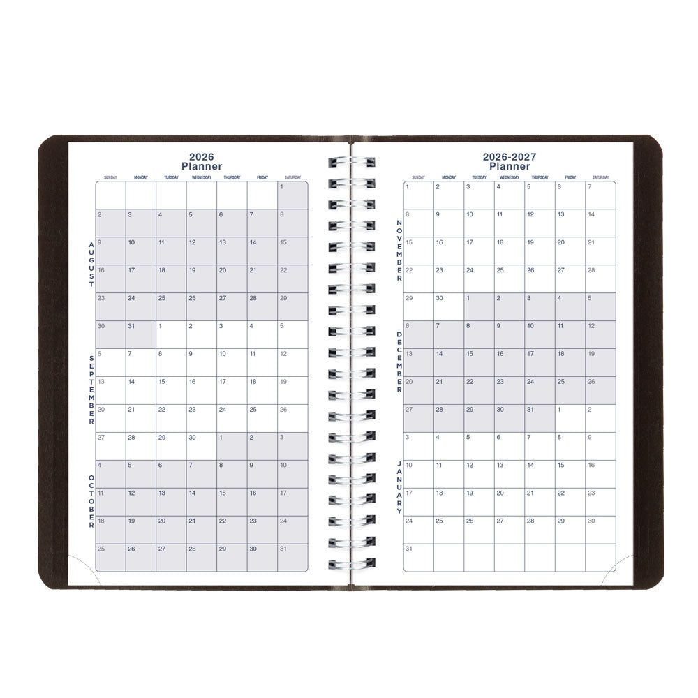 Academic Daily Planner, Classic Black, 2026-2027 - English CA201.BLK