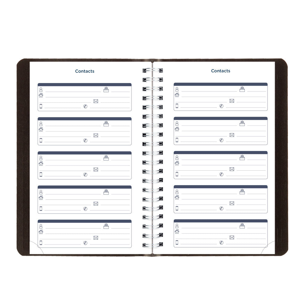 Academic Daily Planner, Classic Black, 2026-2027 - Bilingual CA201B.BLK