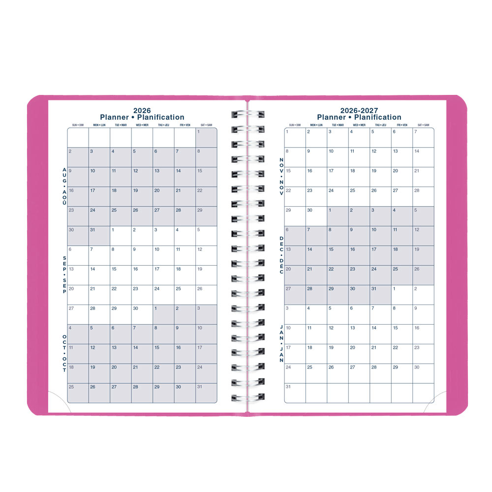 Academic Daily Planner, Fashion, 2026-2027 - Bilingual CA201BF.01 #colour_fashion-pink