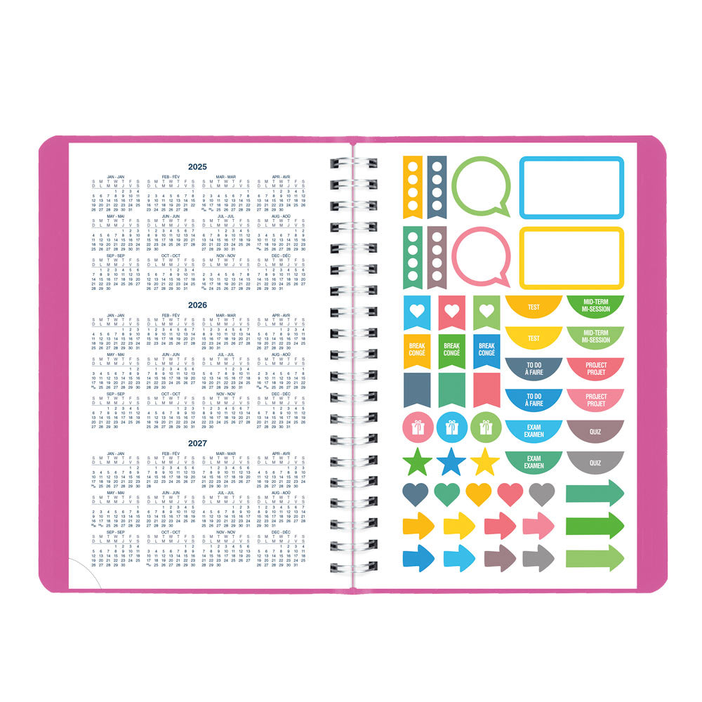 Academic Daily Planner, Fashion, 2026-2027 - Bilingual CA201BF.01 #colour_fashion-pink