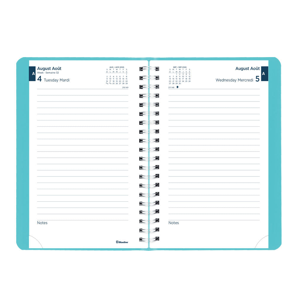Academic Daily Planner, Fashion, 2026-2027 - Bilingual CA201BF.02 #colour_fashion-blue
