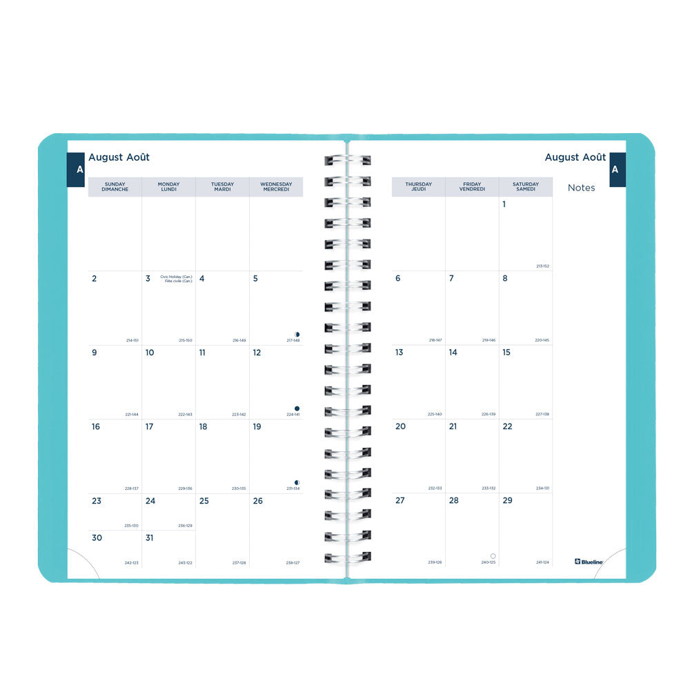 Academic Daily Planner, Fashion, 2026-2027 - Bilingual CA201BF.02 #colour_fashion-blue