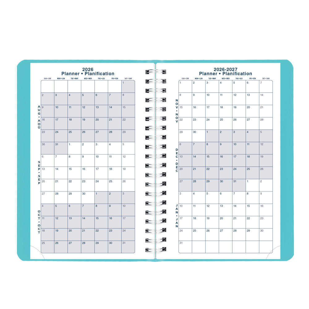 Academic Daily Planner, Fashion, 2026-2027 - Bilingual CA201BF.02 #colour_fashion-blue