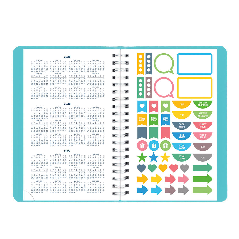 Academic Daily Planner, Fashion, 2026-2027 - Bilingual CA201BF.02 #colour_fashion-blue