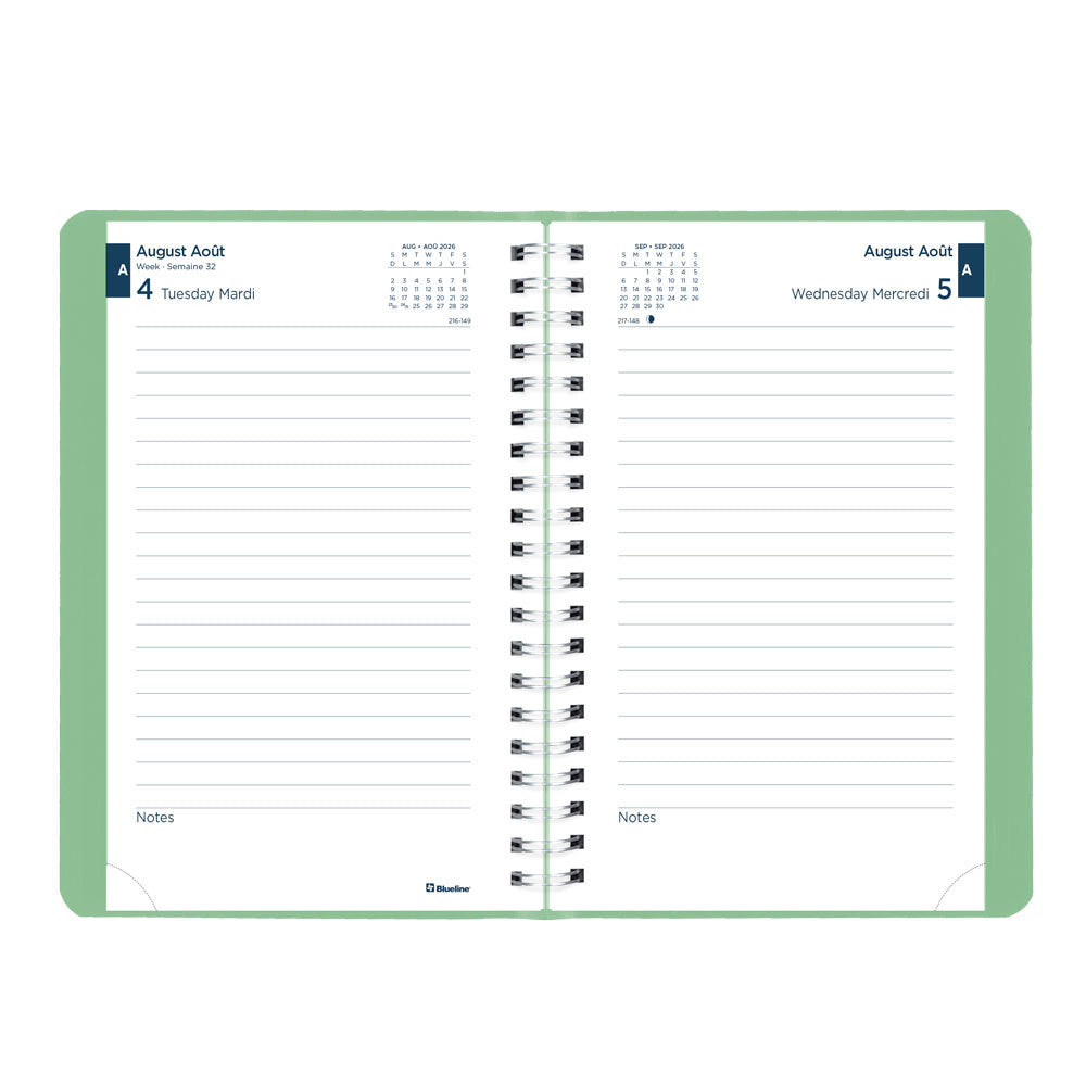 Academic Daily Planner, Fashion, 2026-2027 - Bilingual CA201BF.03 #colour_fashion-green