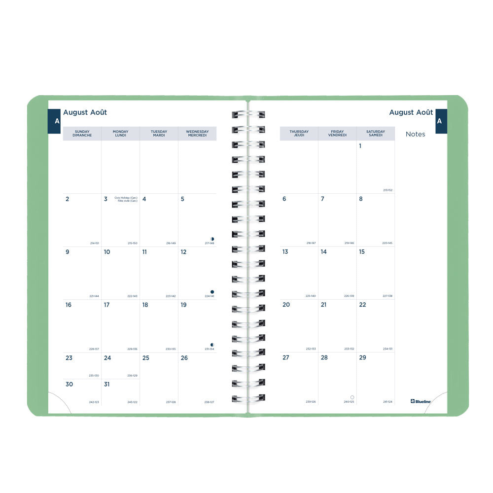 Academic Daily Planner, Fashion, 2026-2027 - Bilingual CA201BF.03 #colour_fashion-green