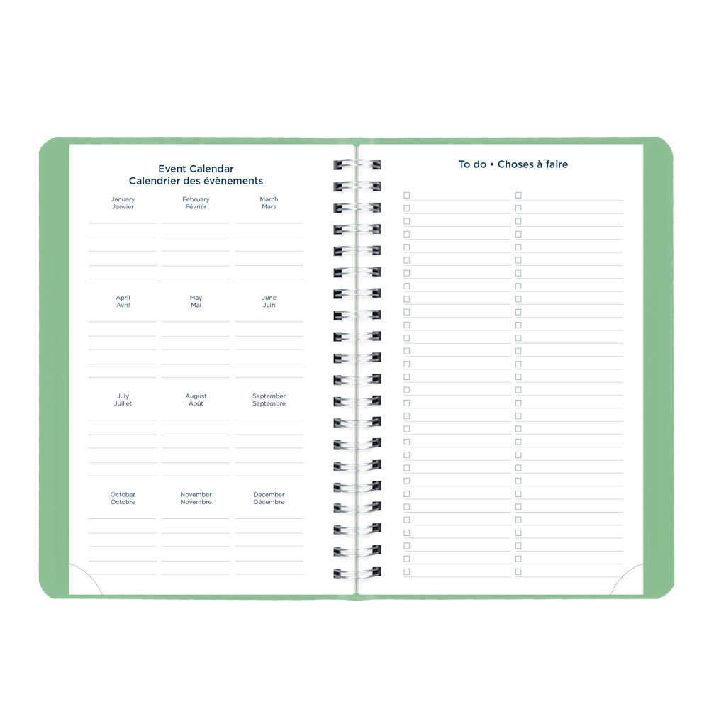 Academic Daily Planner, Fashion, 2026-2027 - Bilingual CA201BF.03 #colour_fashion-green