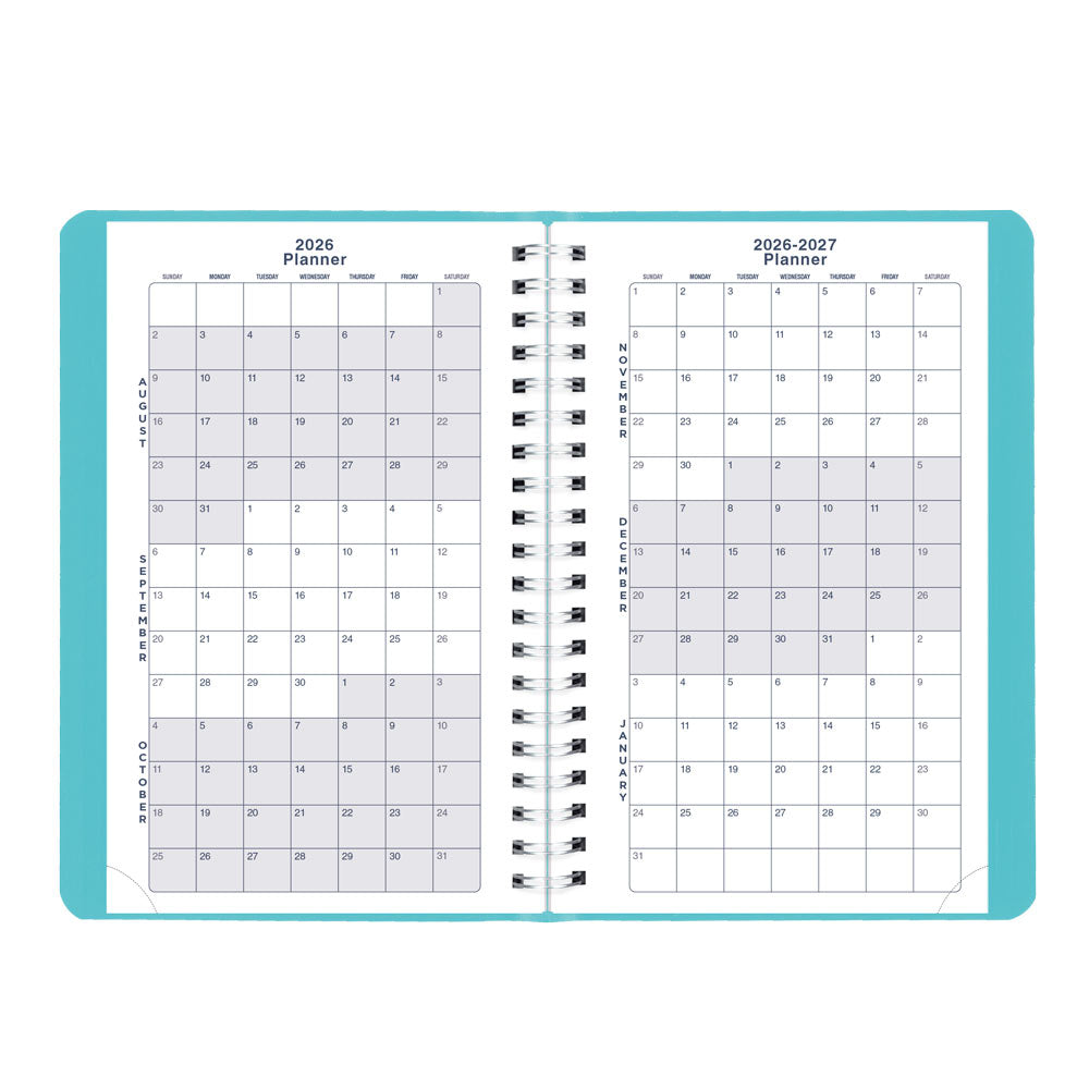 Academic Daily Planner, Fashion, 2026-2027 - English CA201F.02 #colour_fashion-blue
