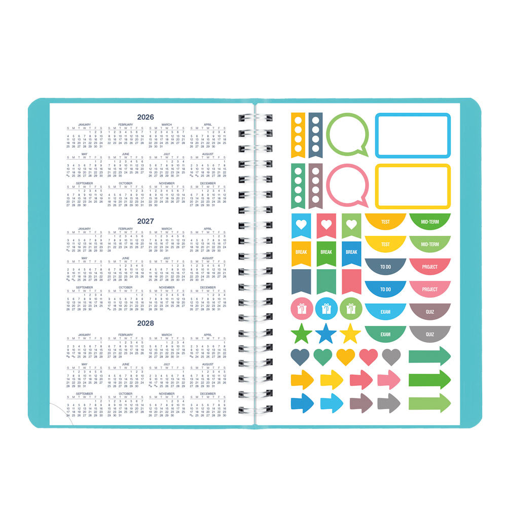 Academic Daily Planner, Fashion, 2026-2027 - English CA201F.02 #colour_fashion-blue
