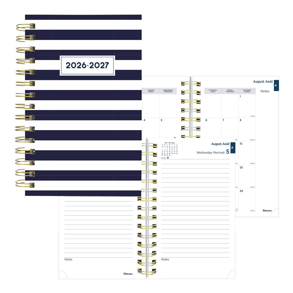 Academic Daily Planner, Nautical, 2026-2027 - Bilingual CA214BPH.02 #colour_cabana