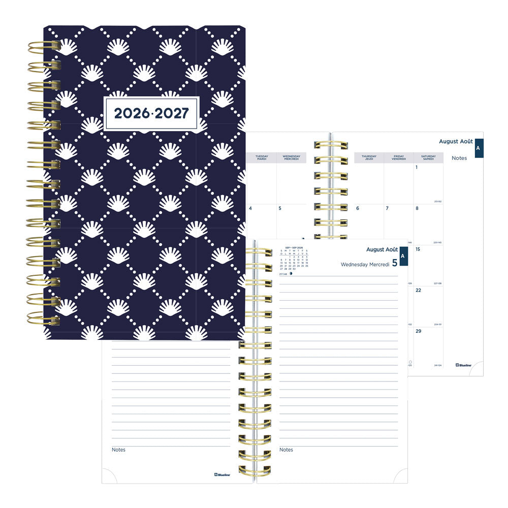 Academic Daily Planner, Nautical, 2026-2027 - Bilingual CA214BPH.03 #colour_shells