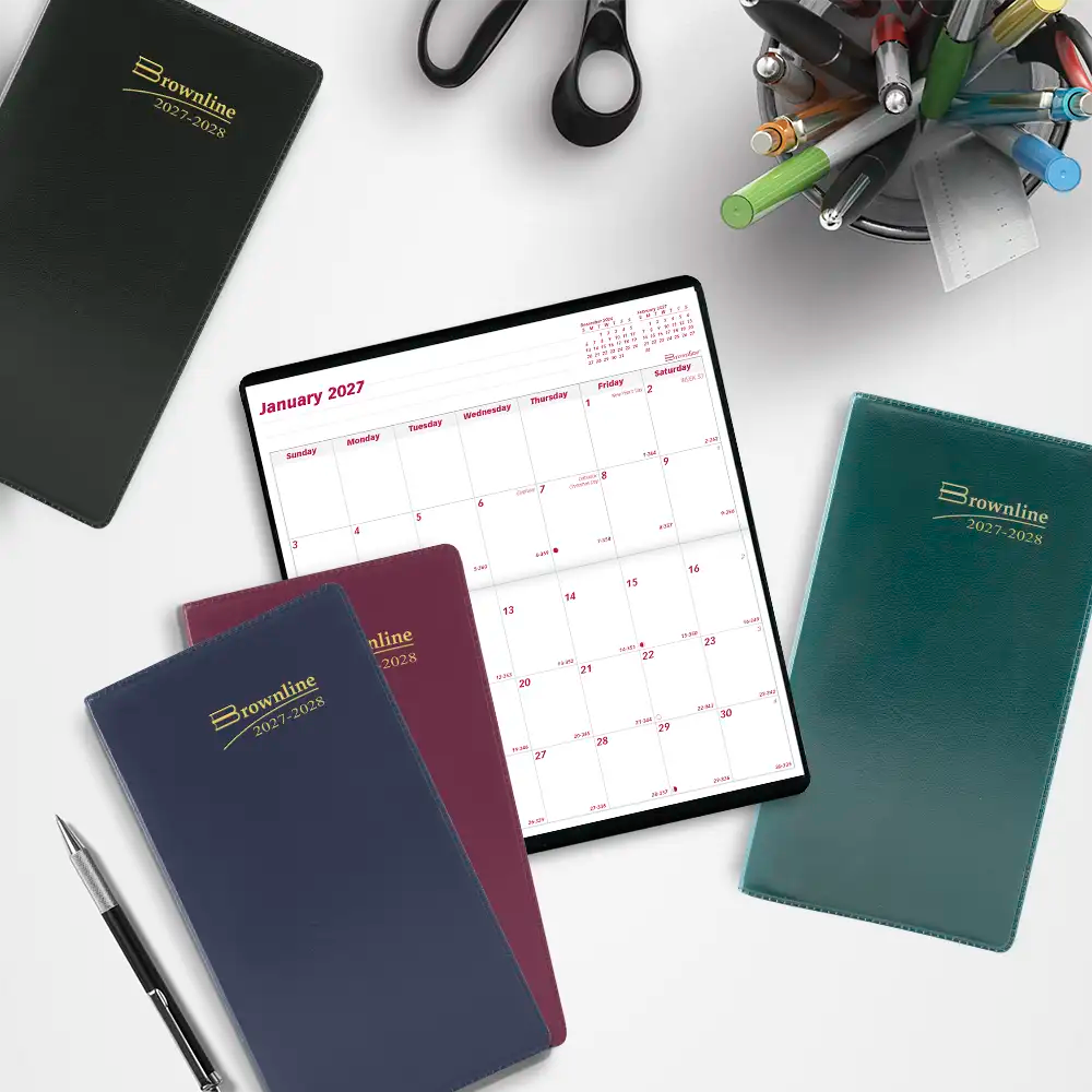 Monthly Two-Year Pocket Planner, Assorted Colours, 2027-2028 - English (CA24.AST-27)