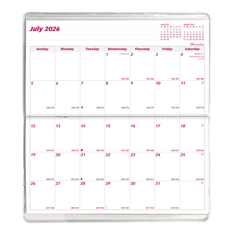 18-Month Pocket Planner, Assorted Animal Designs, 2026-2027 - English CA412.ASX