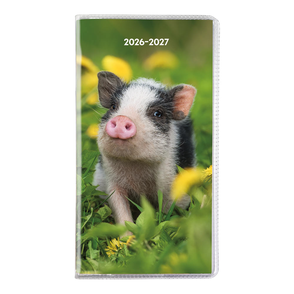 18-Month Pocket Planner, Assorted Animal Designs, 2026-2027 - Bilingual CA412B.ASX