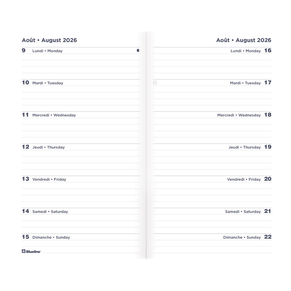 17-Month Two-Week Pocket Planner, Assorted Designs, 2026-2027, Bilingual CA5626B.ASX