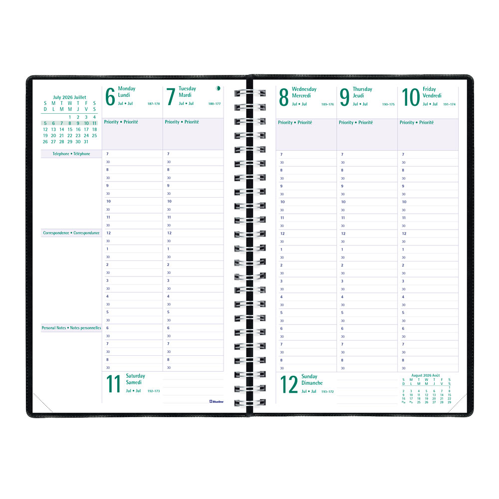 Timanager® Academic Weekly Planner, 2026-2027, Bilingual CA5918.81BT