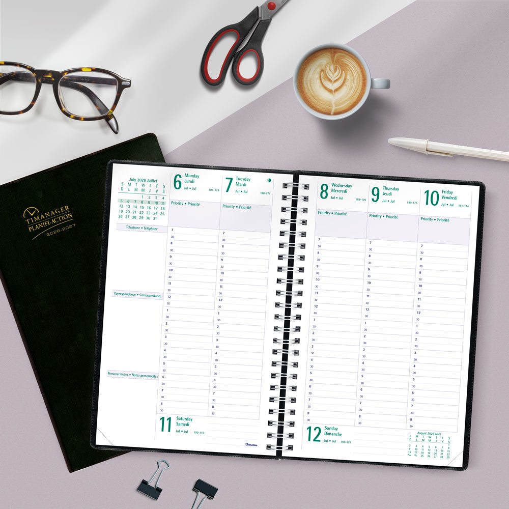 Timanager® Academic Weekly Planner, 2026-2027, Bilingual CA5918.81BT