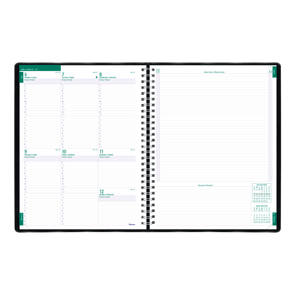 Timanager® Academic Weekly Planner, 2026-2027, Bilingual CA5941.81BT