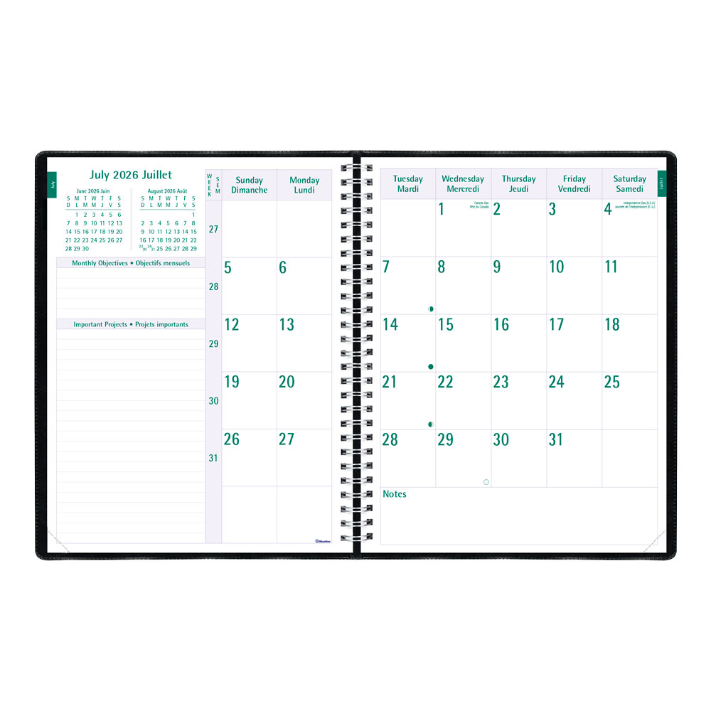 Timanager® Academic Weekly Planner, 2026-2027, Bilingual CA5941.81BT