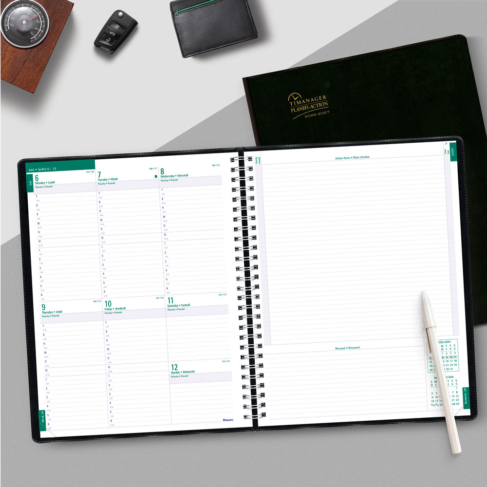 Timanager® Academic Weekly Planner, 2026-2027, Bilingual CA5941.81BT