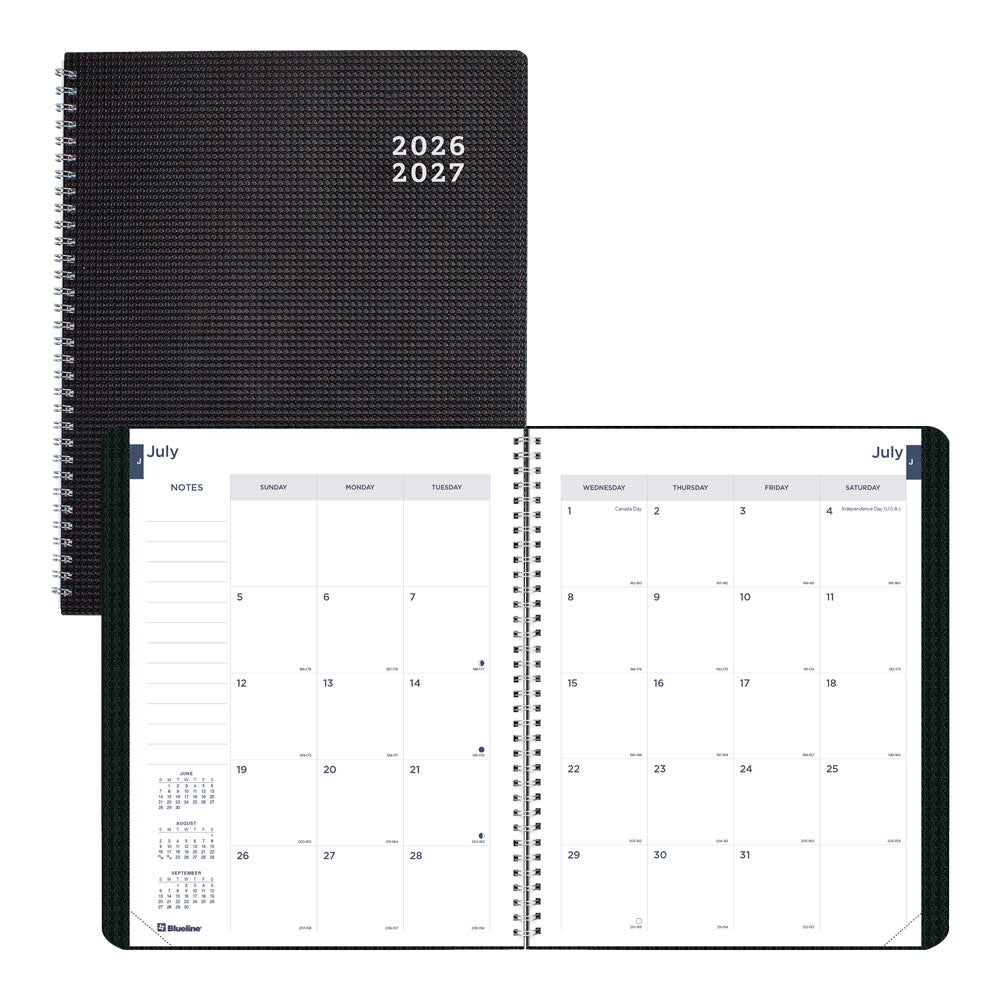 Academic Monthly Planner, DuraFlex, 2026-2027, English CA701V.BLK #colour_black