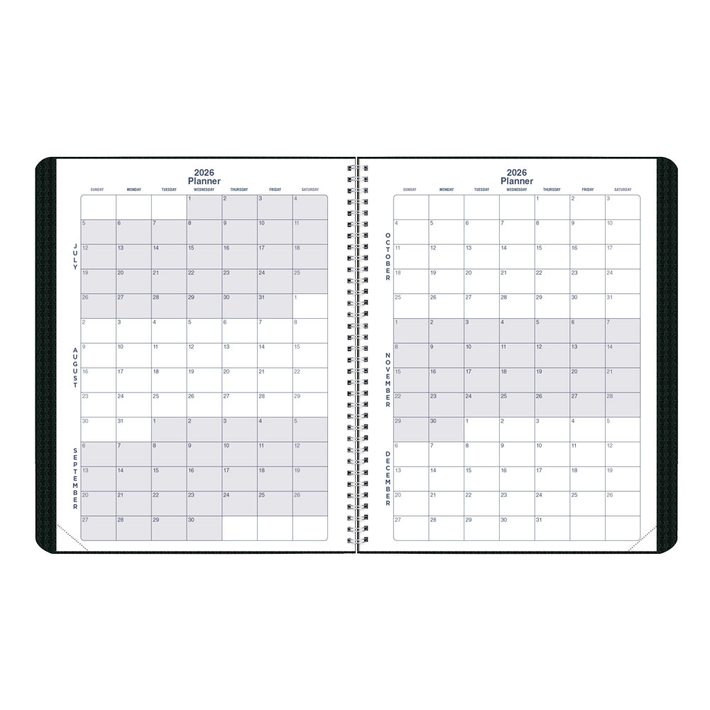 Academic Monthly Planner, DuraFlex, 2026-2027, English CA701V.BLK #colour_black