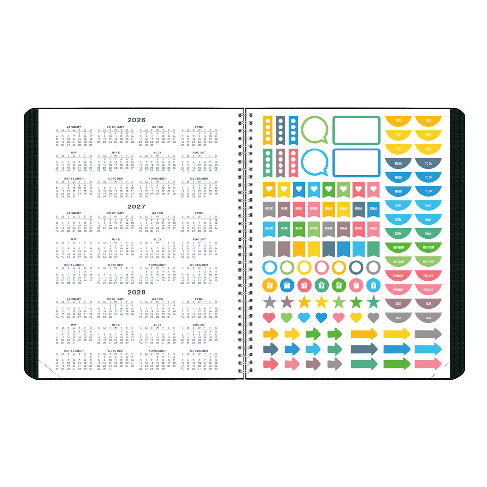 Academic Monthly Planner, DuraFlex, 2026-2027, English CA701V.BLK #colour_black